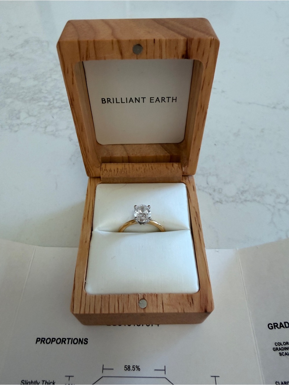 Brilliant Earth 14K Yellow Gold Solitaire Diamond Ring - Yellow Gold - Size 6